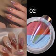 thumbnail image 2 of Holographic Mirror Nail Art Powder Auror A Pigment Powder Manicure Tips Diy,Nail Mirror Powder, 2 of 5