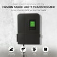 thumbnail image 2 of Fusion 120 Watts Low Voltage Stake Light Transformer with Timer, Black, 2 of 11