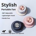thumbnail image 5 of Portable Silent Mini Bladeless Fan Clip On,Waist Clip Mini Cyclone Bladeless Fan, 3 Wind Speeds, Fast Charging, Suitable For Outdoor, Travel And Office, 5 of 10