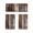 Multicolor19, variant on Iumwxz Nylon Semi Sheer Kitchen Curtains 3 Piece Set, Modern Solid Color Window Valance for Living Room Bedroom Dining Area, Light Filtering and Heat Insulating, 53.94x17.72in and 27.56x39.37in