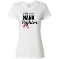 thumbnail image 3 of Inktastic Breast Cancer Awareness My Nana is a Fighter Women's T-Shirt, 3 of 5