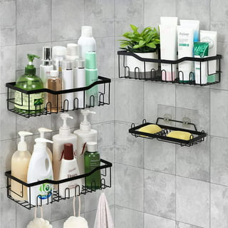 AOUKAR Adhesive for Shower Caddy Adhesive Replacement Stickers Sticky Pads  - Shower Shelf Adhesive for Shower Caddy, Bathroom Storage Shelves and