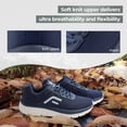 thumbnail image 3 of FitVille Mens Walking Shoes Wide Width Lightweight Men’s Wide Athletic Sneakers (Dark Blue, 14 Wide), 3 of 7