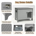 thumbnail image 6 of Dog House Outdoor Indoor for Small Medium Dogs, Insulated Dog House with Mat, Plastic Elevated Outdoor Dog House Waterproof Dog Kennel with Window, Clean Easily(M & Mat), 6 of 8