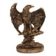 thumbnail image 3 of Figura de águila coleccionable, artesanía, obra de arte, decoración del hogar para mesa de fiesta. bronce, 3 of 9