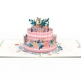thumbnail image 3 of Floral Birthday Cake Pop-Up Card, 3 of 5