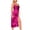 01 Hot Pink, variant on Boho Dresses for Women Velvet Spaghetti Straps Drawstring Bodycon Party Club Dress