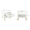 thumbnail image 3 of Manhattan Comfort DUMBO 1.0 Nightstand in White - Engineered Wood - Set of 2, 3 of 11