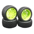 thumbnail image 2 of 4 piezas de áticos RC 1:10, accesorios de , ículos de montaje, modelo todoterreno, áticos de ruedas para HPI 94107 Verde Macarena Neumáticos de coche RC, 2 of 3