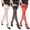 Black, Red, White, variant on 3-Pack Women's Thigh High Lace Stockings with Silicone Grip, Black/Nude/White
