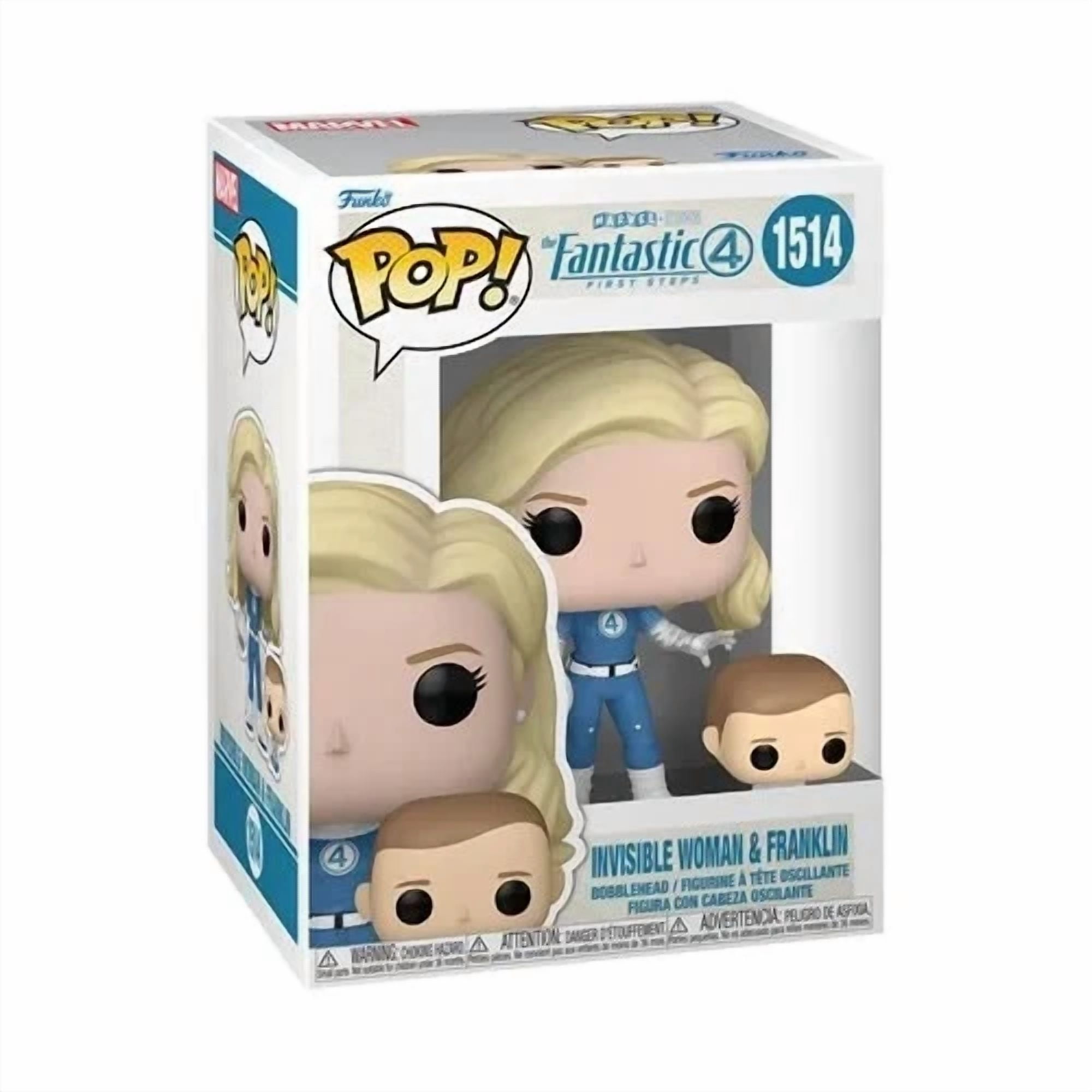 Funko POP! Marvel: Fantastic Four: First Steps – Set of 5 with Pop Protectors – Collector’s Exclusive