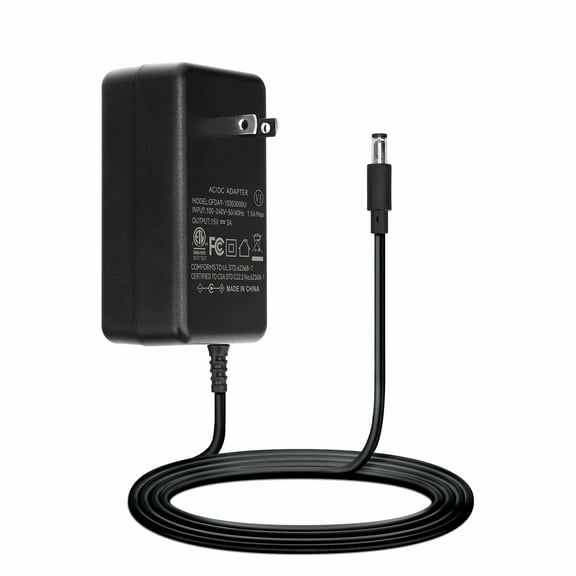 PGENDAR 15V 3A Charger Replacement for Turtlebox Speaker Gen 2 & Gen 3 Outdoor Portable Bluetooth 5.0 Audio Power Cord