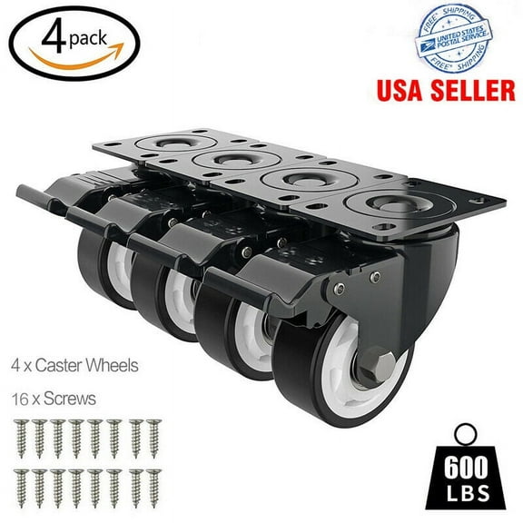 FOH Material Handling Equipment Wheels, 2" wheel diameter, 4 Pieces