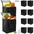 thumbnail image 6 of Sentryse 10-Pack Insulated Grocery Bags with Zipper, Large Reusable Cooler Bags for Frozen Food, Grocery Shopping, Meal Transport, Picnic & Travel + 40 Ice Packs & 5 Funnels, 6 of 8