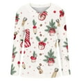 thumbnail image 2 of Cutuoiiu Women's Christmas Cardigan Long Sleeve Hollowed Out Print Casual Jacket Gifts, 2 of 5