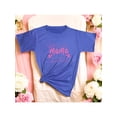 thumbnail image 1 of Playera Blusa Mujer De Feliz Día Mamá Eres Mi Mayor Bendición Regalo Día de las Madres Moda Casual Color Aqua Talla Chica Marca Emil SaEs, 1 of 4