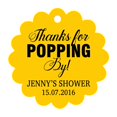 thumbnail image 1 of 100 PCS Personalized Baby Shower Favors Tags Custom Quote Thank You For Popping By Baby Shower Gift Hang Tags, 1 of 1