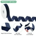 thumbnail image 6 of Velvet Ribbon 10 Yards 1" Wide Nylon Fabric Ribbons, Navy Blue, 6 of 7