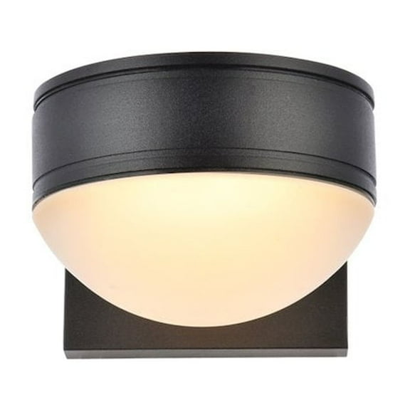 Raine Integrated LED wall sconce in black