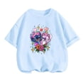 thumbnail image 4 of 2024 Verano Nuevo Kawaii Stitch Trucksuit Pareja Camiseta Niñas Manga Corta Niño Camiseta Ropa Niños Camiseta Bebé Tops, 4 of 5
