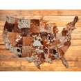 thumbnail image 3 of LOOMINAIRE USA Leather Map Tan, 3 of 5