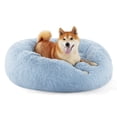 thumbnail image 1 of Cama para perros Bedsure Calming Donut, lavable para perros de tamaño mediano, color azul, 1 of 6