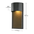 thumbnail image 3 of Globe Electric Sutherland 8.5-Watt Bronze Integrated LED Outdoor Wall Sconce, 44227, 3 of 5
