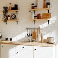 thumbnail image 6 of Uxcell 10Pack 6 x 5 Inch Shelf Bracket Metal L Brackets Floating Shelf Brackets White, 6 of 6