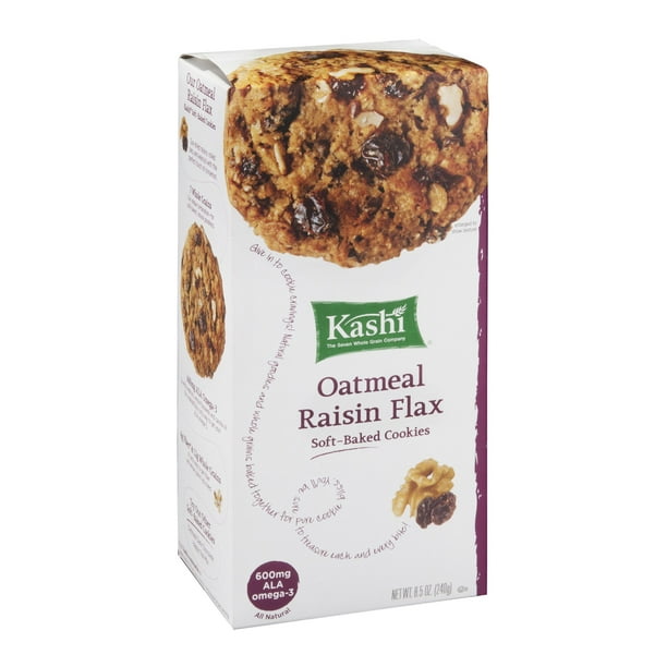 Kashi Tlc Oatmeal Raisin Flax Cookies, 8.5 OZ (Pack of 6)