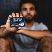 Defense Antifungal Bar Soap 2-Pack | Jock Itch, Ringworm, Athletes Foot, Skin Fungus | Medicated Anti Fungal Treatment (Two Bars, No Case)