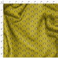 thumbnail image 4 of Soimoi Yellow Poly Georgette Fabric Feather & Elk Mount Face Printed Fabric 1 Yard 52 Inch Wide, 4 of 5