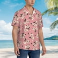 thumbnail image 5 of Goofa Rose Flowers Hawaiian Shirt for Men, Unisex Summer Beach Casual Short Sleeve Button Down Shirts,Aloha Tropical Floral print shirt-XX-Large, 5 of 9