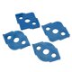 thumbnail image 5 of 4PCS R Corner Templates Round Angle Radius Jig Routing Template ABS Woodworking Corner Locator Blue, 5 of 5