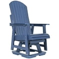 thumbnail image 3 of Innovaze Poly Lumber 360°Swivel Patio Glider Chair, HIPS All-Weather Resistant for Outdoor, Poly Lumber Porch Swivel Chair, Navy Blue, 3 of 11