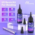thumbnail image 2 of Kit de resina UV Honcaring de secado rápido de 60 ml con linterna UV, 2 of 7