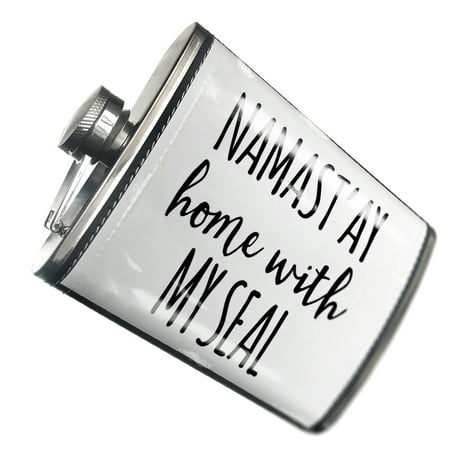 

NEONBLOND Flask Namast ay Home With My Seal Simple Sayings