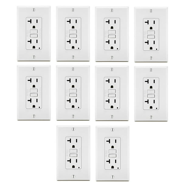 Leviton 20 Amp SmartlockPro Slim GFCI Outlet (White, 10-Pack) - mediakits.theygsgroup.com - mediakits.theygsgroup.com