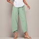 thumbnail image 1 of WILLBEST Pantalones Casuales para Mujer, Diseño Retro con Agujeros, de Mezclilla, de Pierna Ancha, para Verano, elegantes y Cómodos, para Uso Diario. Grande, 1 of 4