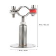 thumbnail image 2 of Miangastore Supports de Tube en Acier Inoxydable 2 Pcs 3.7X2.4In, 2 of 8