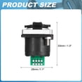 thumbnail image 2 of RJ45 with PCB Board Panel Mount Coupler, Female Ethernet LAN Cable Connector Pass Through Connector Shielded Panel Mount Bulkhead Extension Adapter with Dust Cover, Silver, 2 of 7