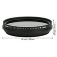 thumbnail image 3 of FILTRO INFRARROJO, FILTRO DE CÁMARA 530-750 nm anti-slip Ócico de Vidrio Ajustable para Fotografía ir, 3 of 7