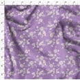 thumbnail image 4 of Soimoi Japan Crepe Satin Purple Fabric By the Yard - 54 Inch Wide - Leaves Print Fabric - Floral Elegant & Beautiful Patterns for and Home Decor Printed Fabric, 4 of 6