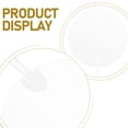 thumbnail image 3 of LOLIPPYY 10Pcs Transparent Round Fans Blank for DIY Handcraft Painting and Summer Cooling Use, 3 of 8