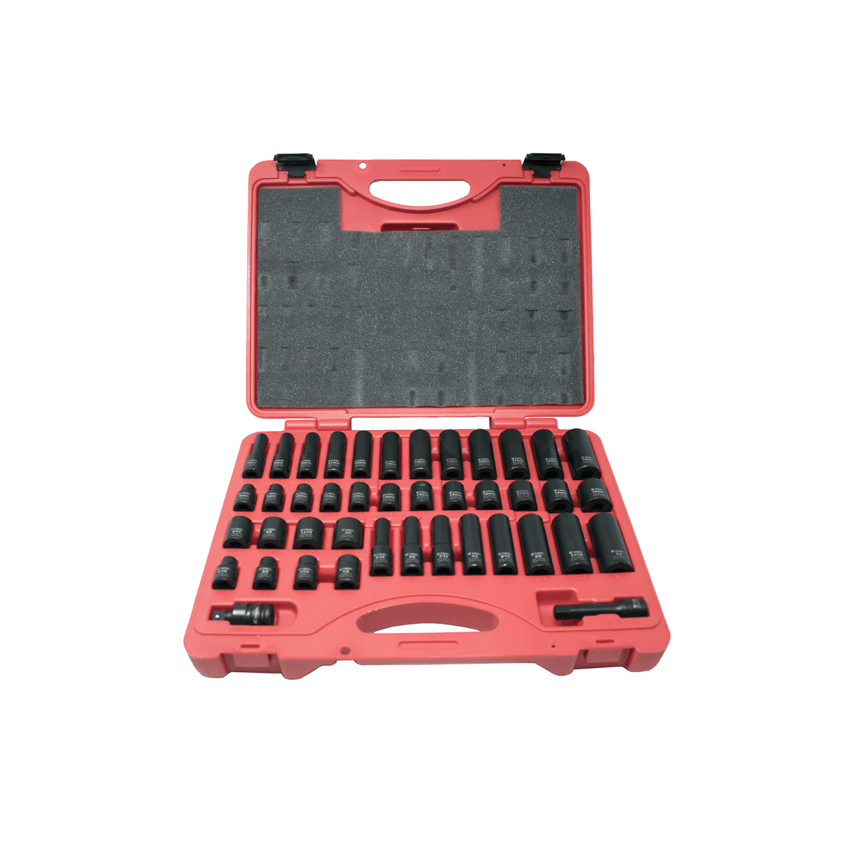 K-Tool 37042 42-pc 3/8" Drive 6pt Fractional SAE & Metric Impact Socket Set