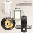 thumbnail image 3 of 2 Pcs 90 Degree Right Angle Door Latch Hasp Bending Buckle Bolt Sliding Lock for Doors and Window, 3 of 4