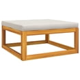 thumbnail image 5 of vidaXL 10 Piece Patio Lounge Set with Light Gray Cushions Solid Wood, 5 of 9