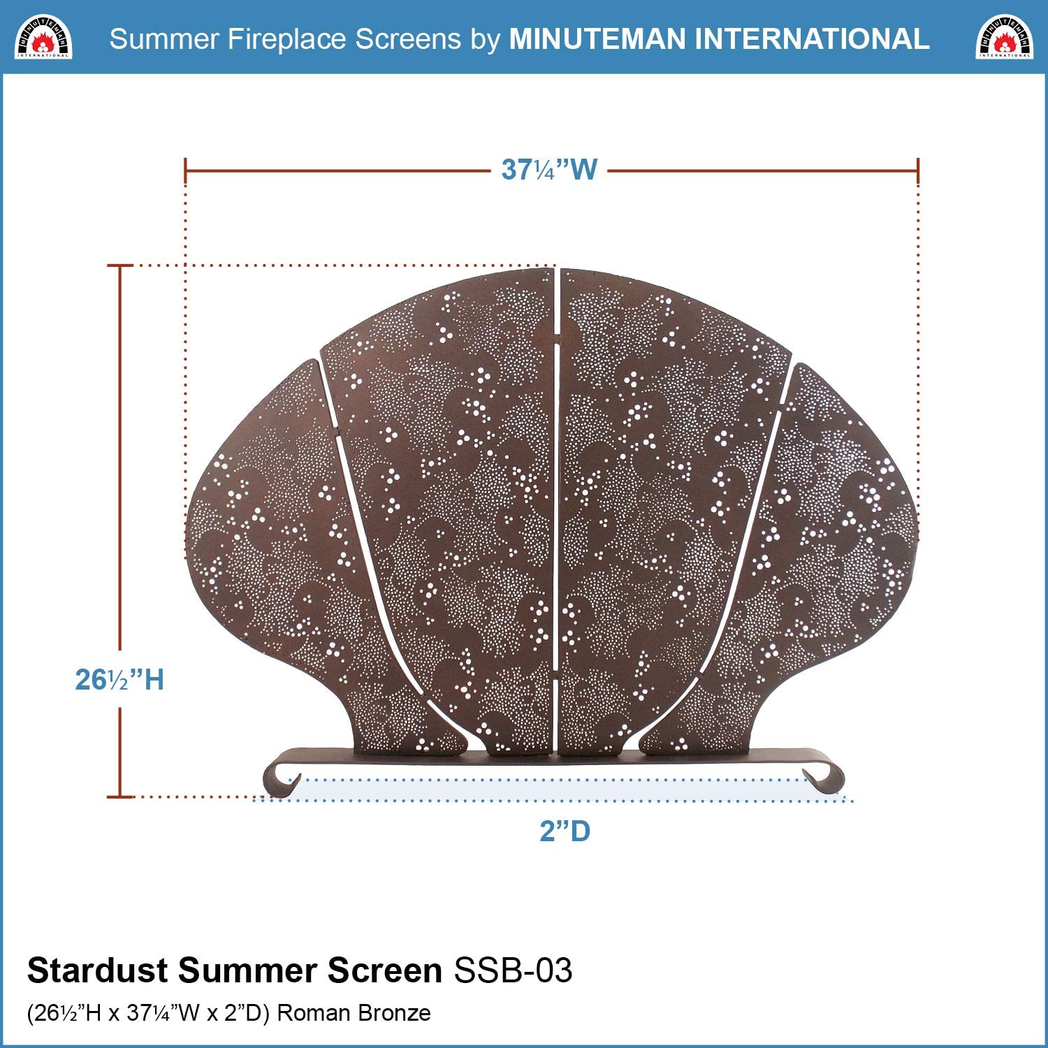 Achla Designs Stardust Summer Fireplace Screen - image 3 of 3