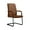 Dark Brown, variant on LeisureMod Evander Office Guest Chair in Acorn Brown Leather