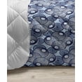 thumbnail image 3 of Vibrant Down Alternative Comforter, Continuing Flowers Intertwined Leaves Illustration, Microfiber Quilt for All Season, 5 Sizes, Sky Blue Grey, by Ambesonne, 3 of 3