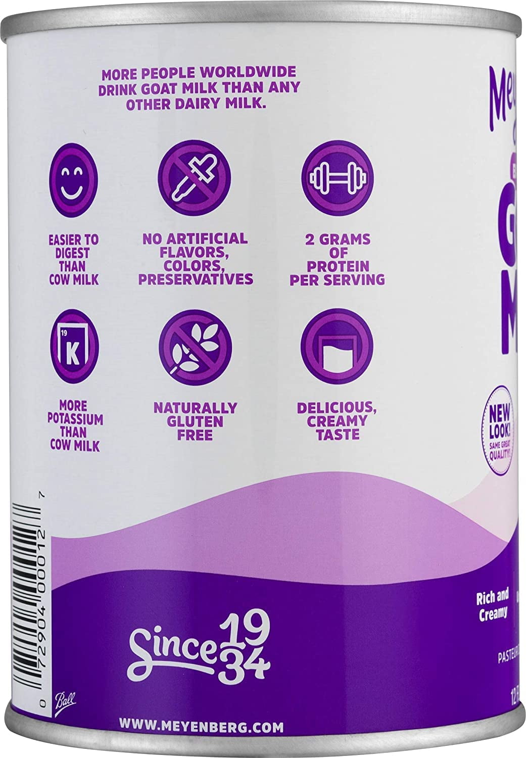 (Pack of 12) Meyenberg Evaporated Goat Milk, 12 fl oz